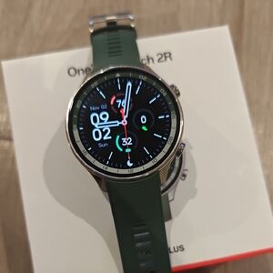 OnePlus Smartwatch with Green Strap